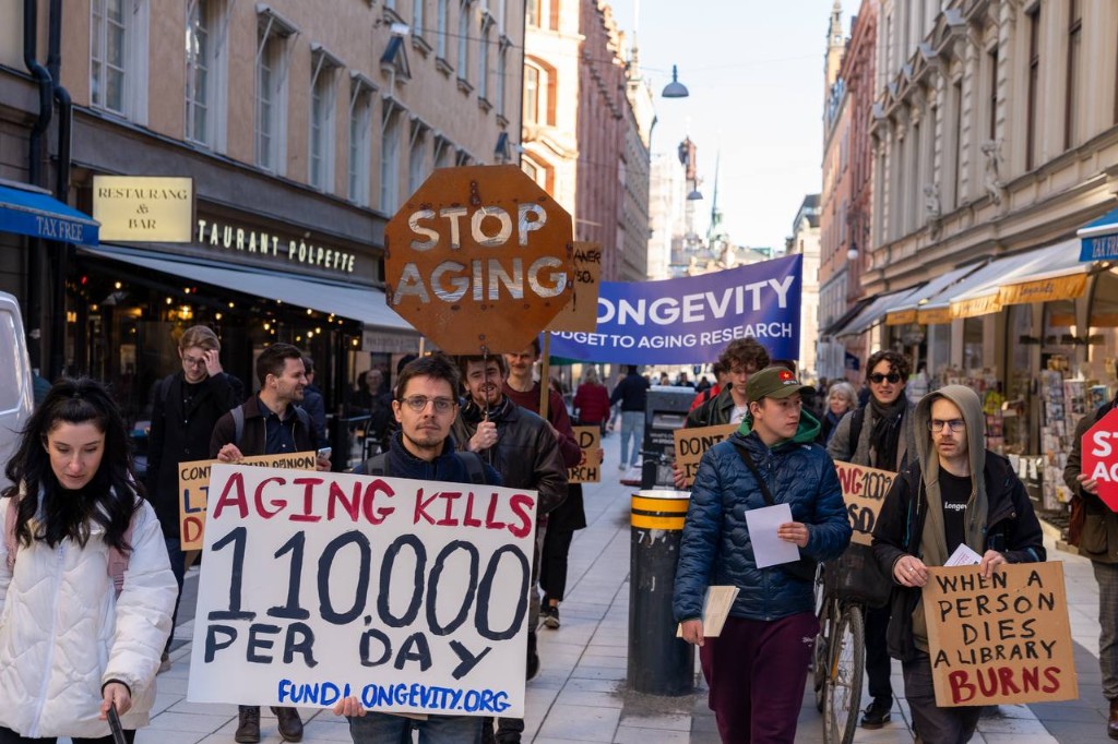 Fund Longevity march, Stockholm